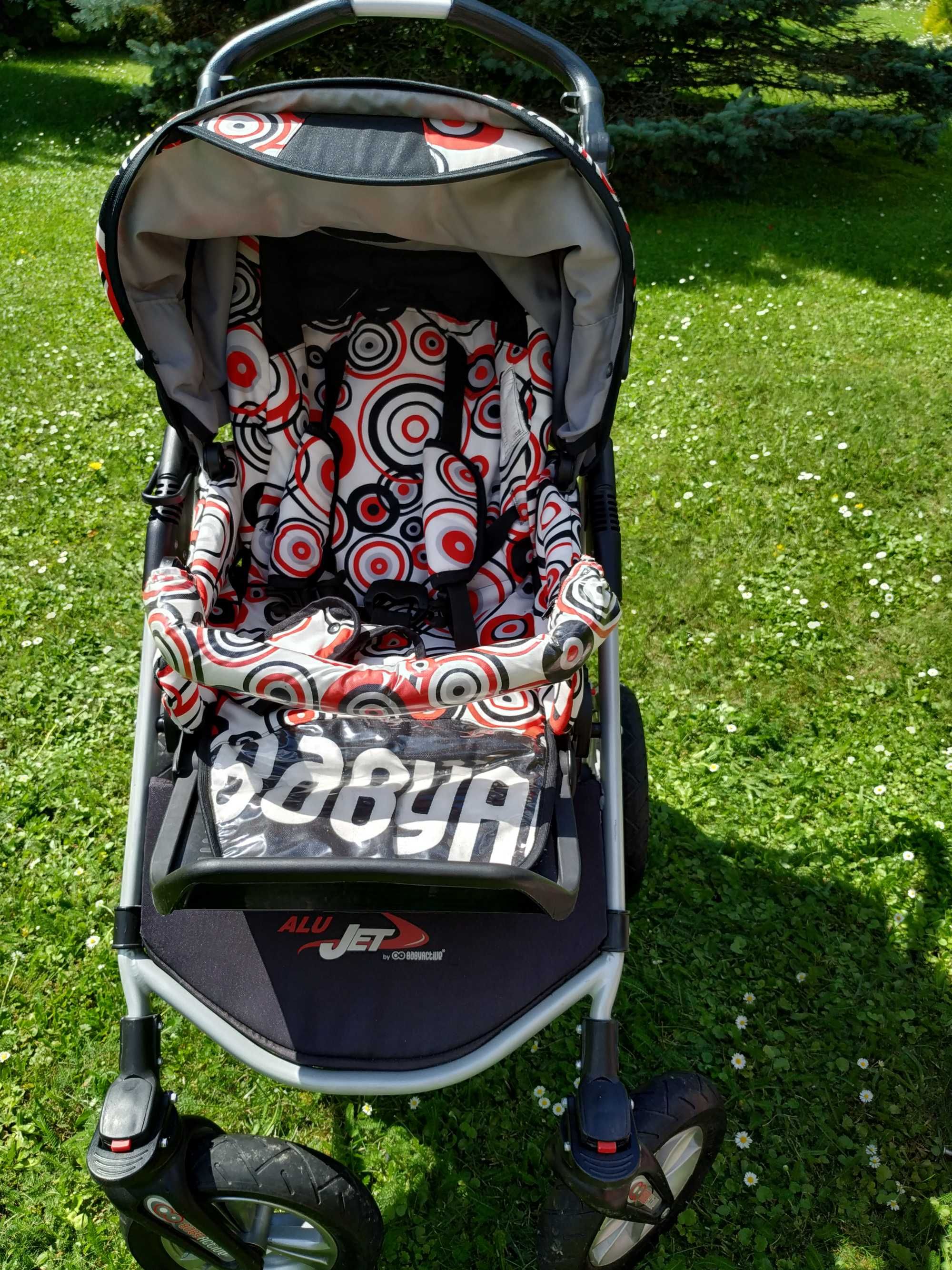 Zadbany wózek spacerowy i gondola AluJet Babyactive