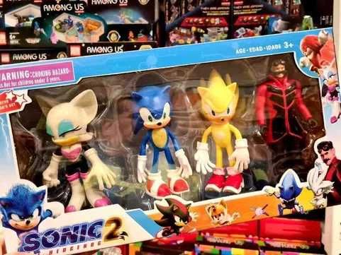 Super Zestaw figurek figurki Sonic prosto z filmu, gry zabawki nowe