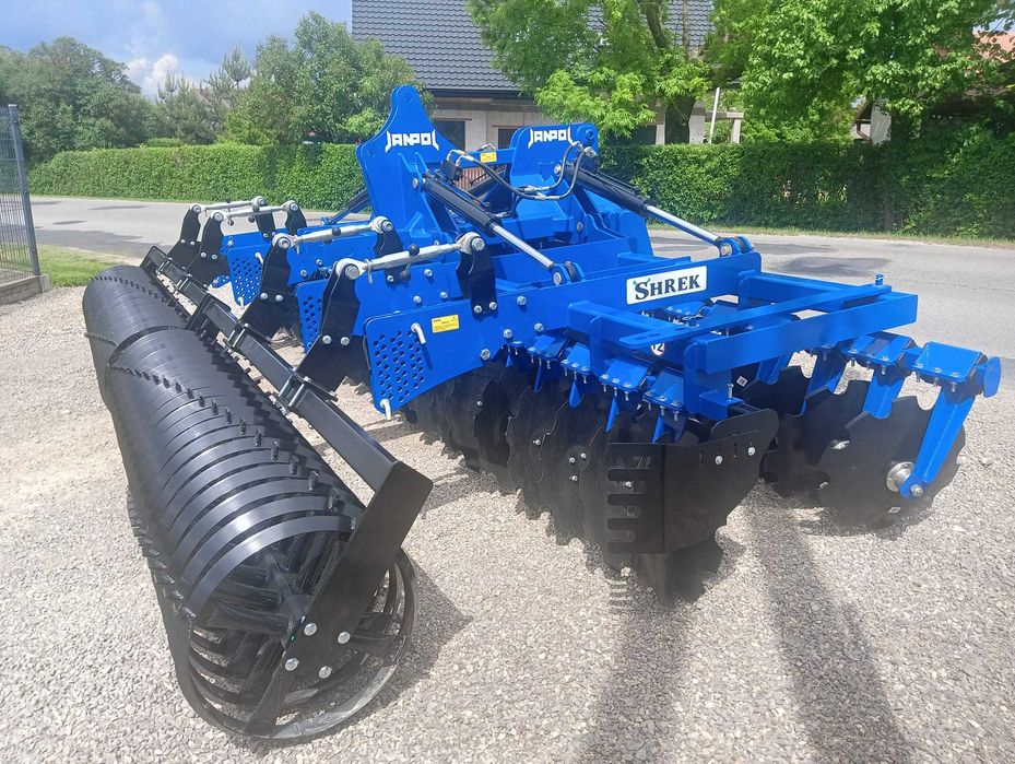 brona talerzowa hydrauliczna JANPOL SHREK 4m 560 talerz daszek 600