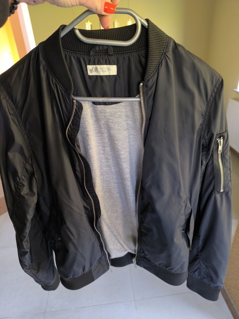 Kurtka H&M EUR 152 bomberka czarna