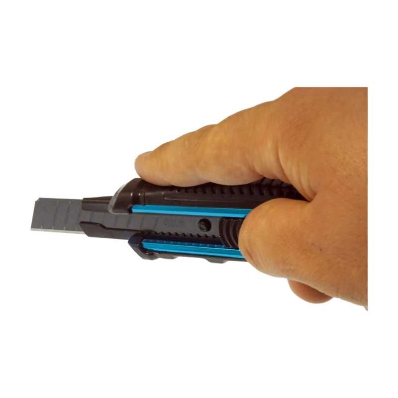 Nóż do tapet aluminiowy 18MM ostrze łamane uniwersalny tapicerski