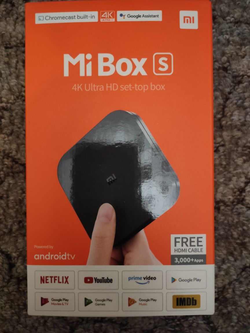 Xiaomi 4K Mi Box S 2/8 GB.  Глобальная версия.  Новый.  (MDZ-22-AB).