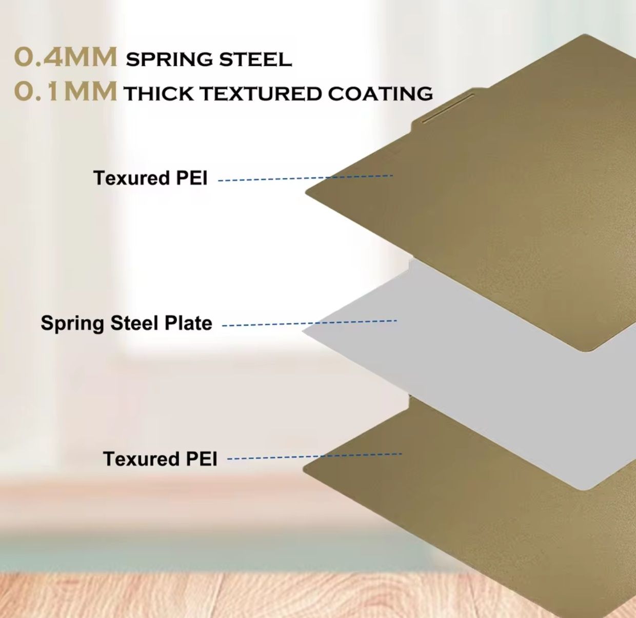 Textured PEI Plate пластина BAMBULAB X1, P1, A1 3D принтерів 257*257