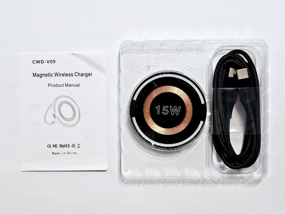 Безпровідна магнітна зарядка 15 Вт