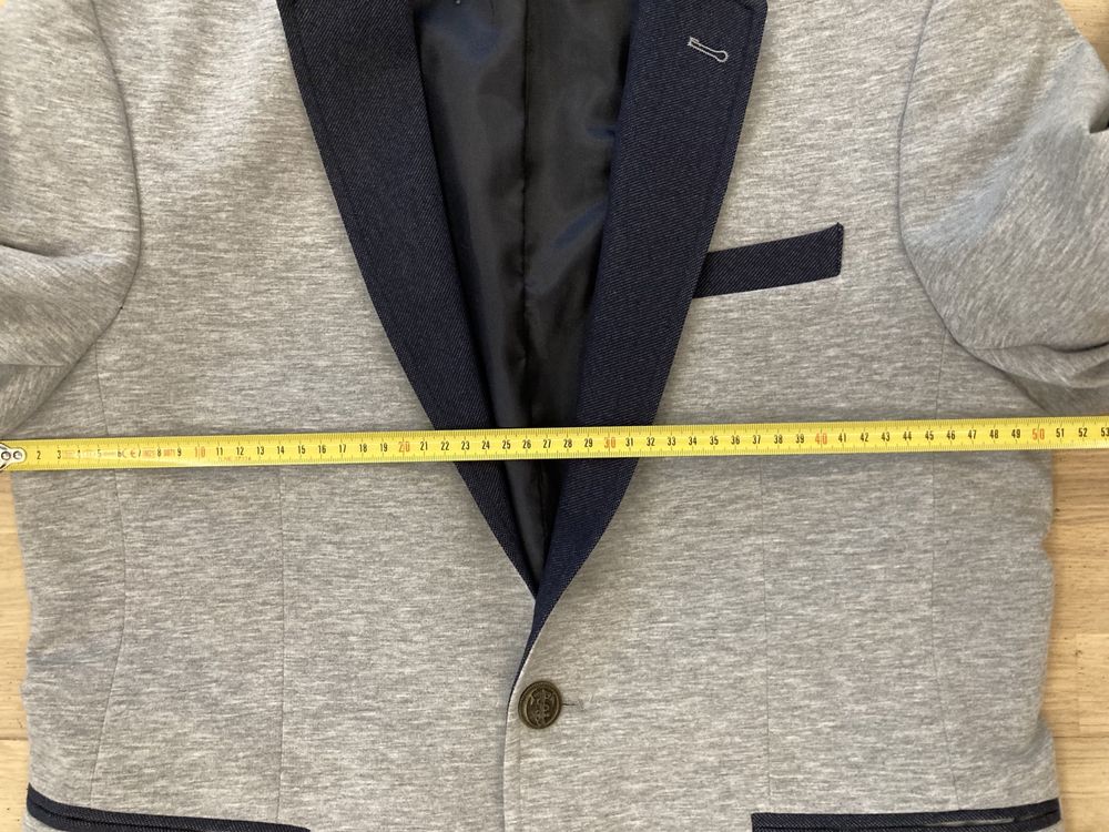 Marynarka Jeel Jeans szara łaty casual święta