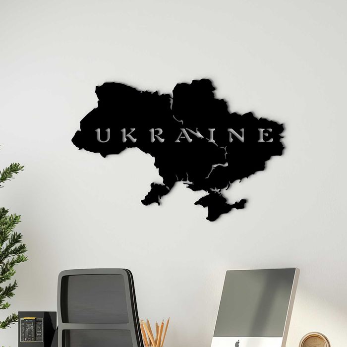 Декор в кімнату інтер'єрна картина на стіну Карта України Ukraine