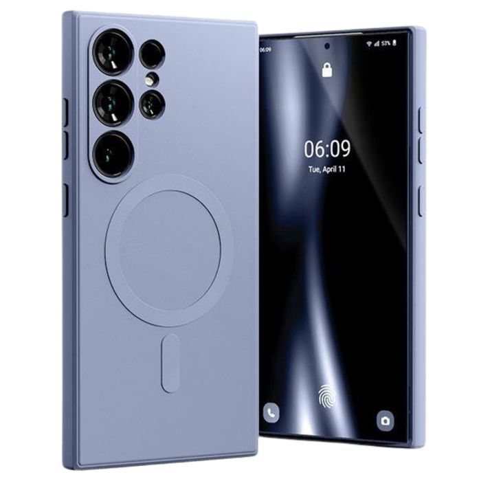 Etui do Galaxy S24 Ultra Mercury MagSafe Silikonowe lawendowe