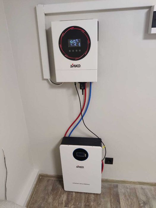 Комплект ИБП, ДБЖ Гибридный инвертор, LiFePo4