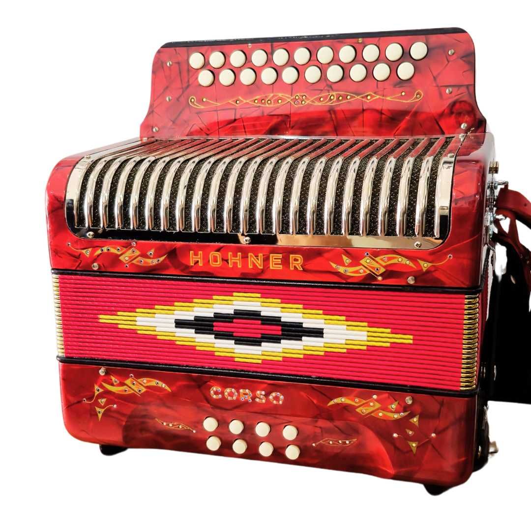 Concertina Hohner Corso - 3ª Voz - Dó Fá