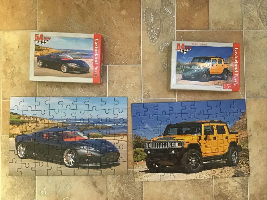 Пазли 2 штуки машина хамер спайкер