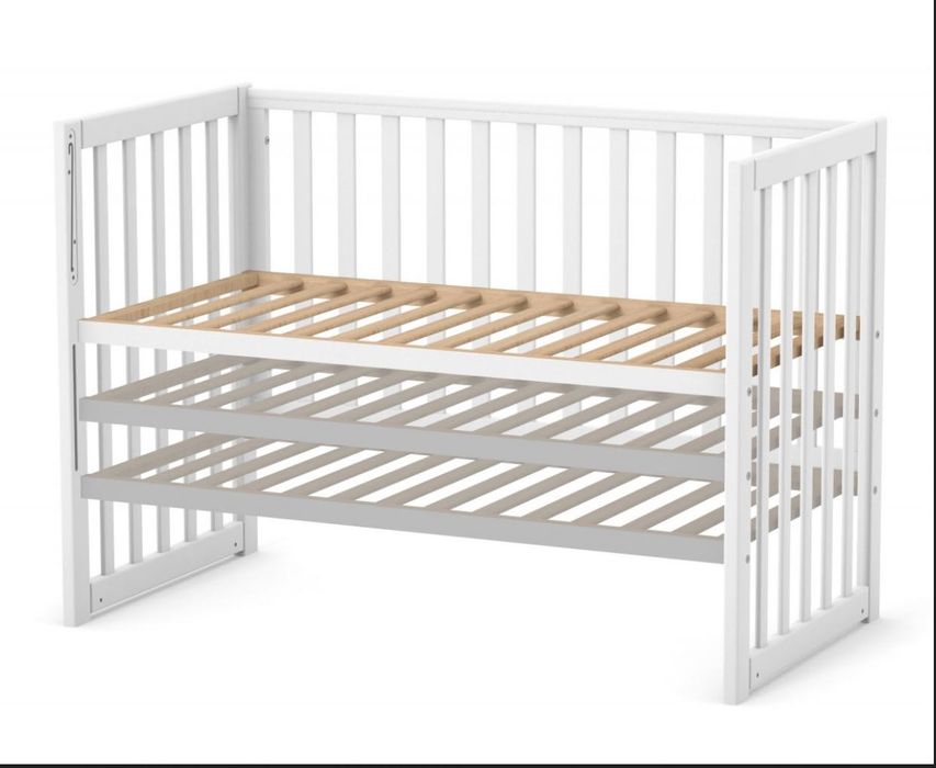 Ліжко дитяче Veres біле маятниковий механізм з висувною шухлядою