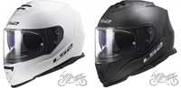 KASK LS2 FF800 STORM +blenda+pinlock, biały, czarny mat, czarny połysk