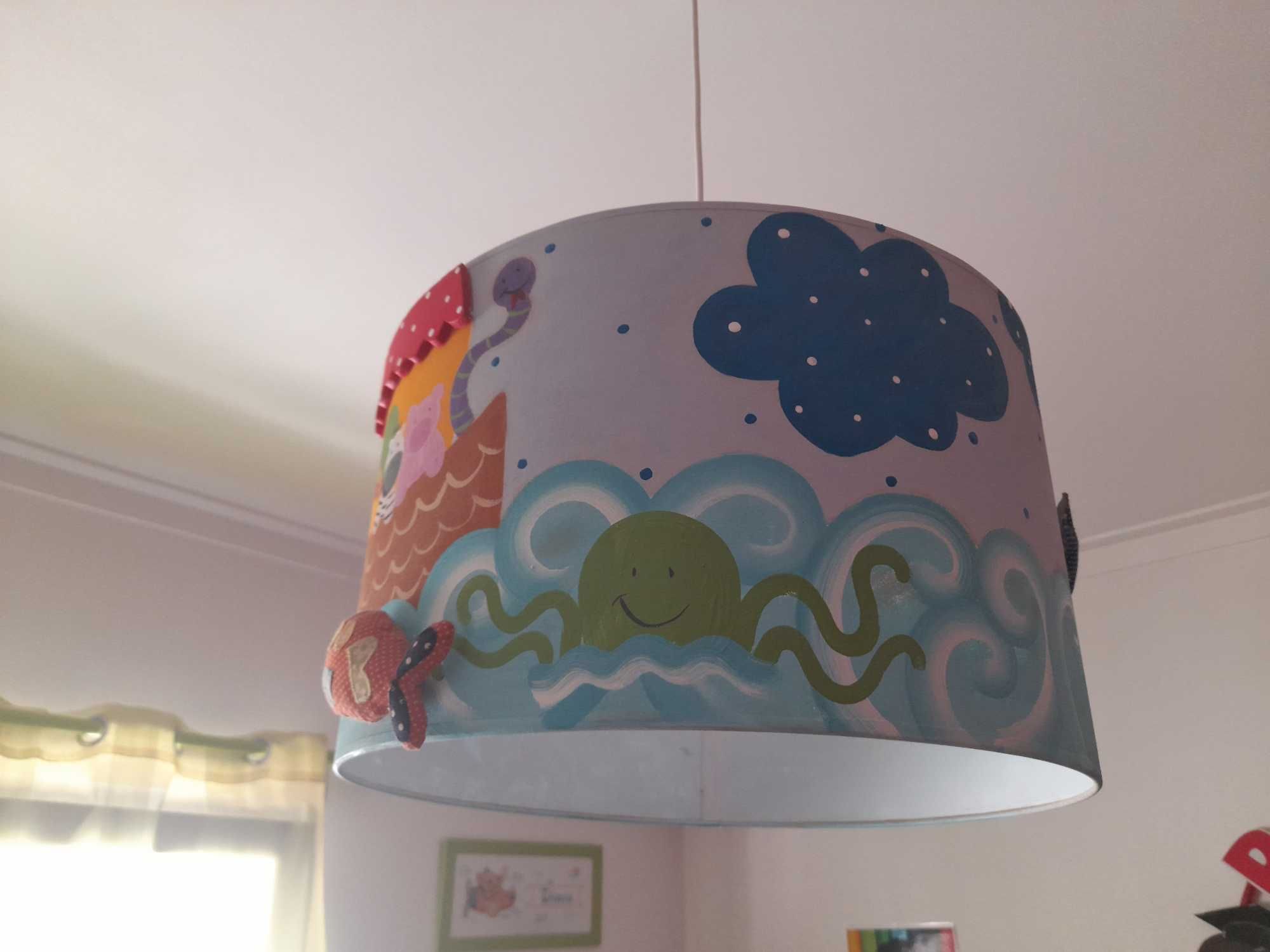 Conjunto candeeiros e molduras tema mar