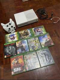 Vendo Xbox one s e jogos