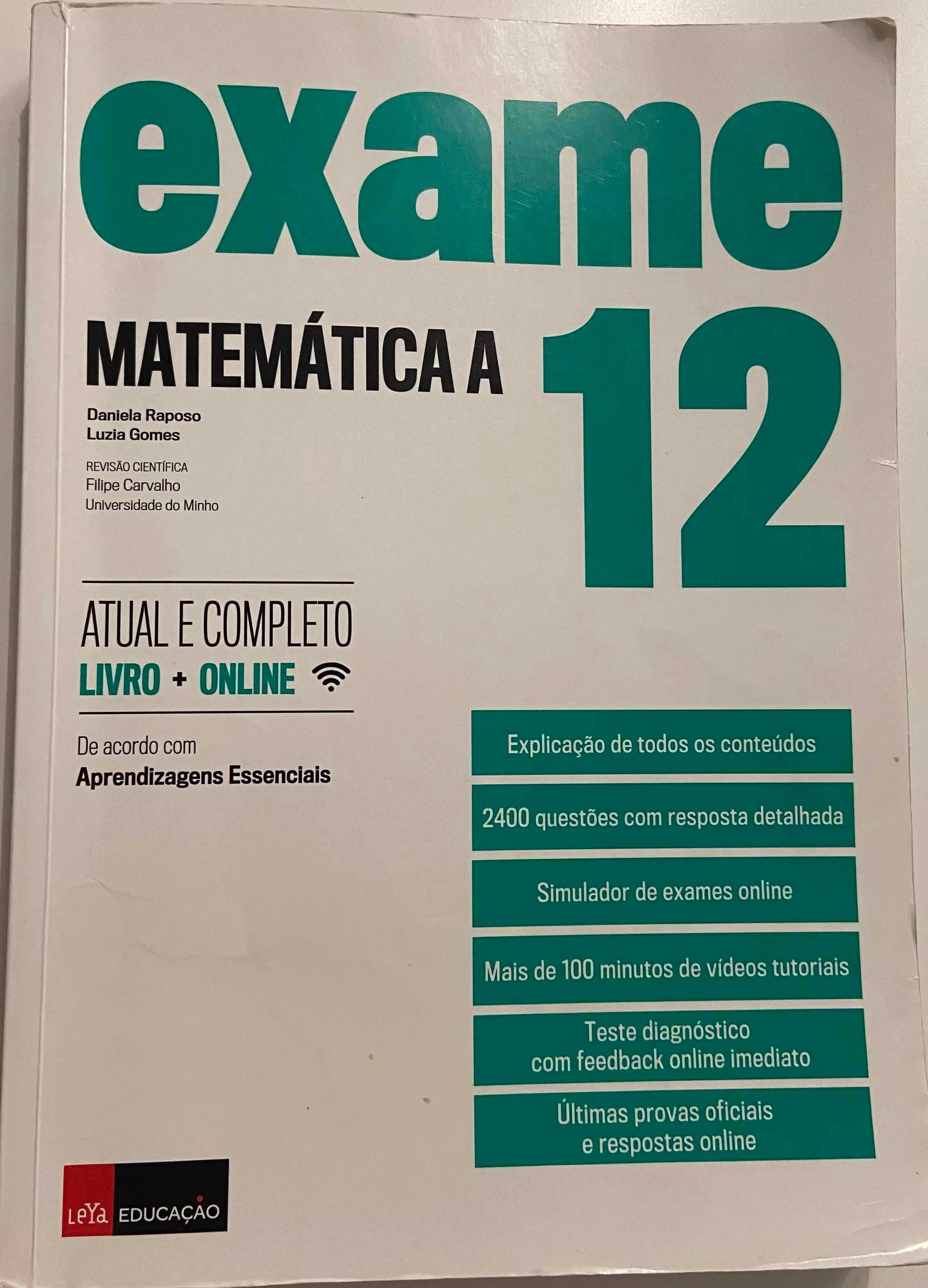 Matemática A 12.ano Manual Exame - Livraria Leya