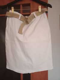 Spódnica biała guma