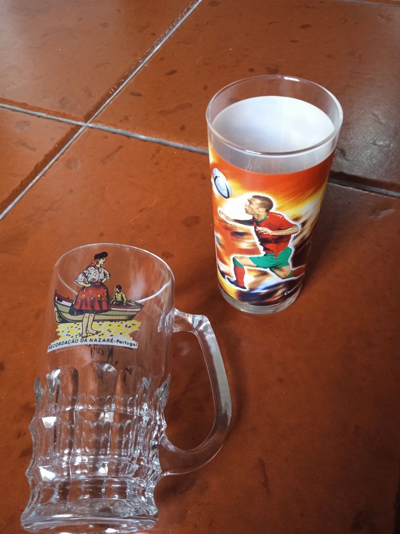 Caneca de cerveja e copo com foto  do Costinha( Novo)