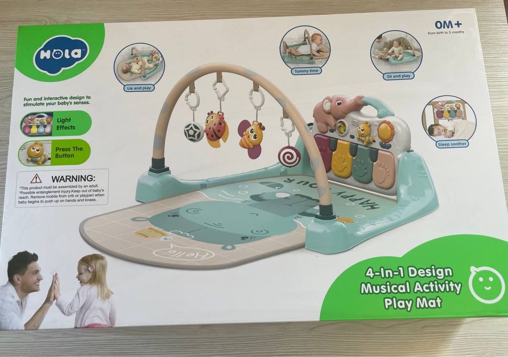 Музичний ігровий килимок-піаніно HOLA 4в1