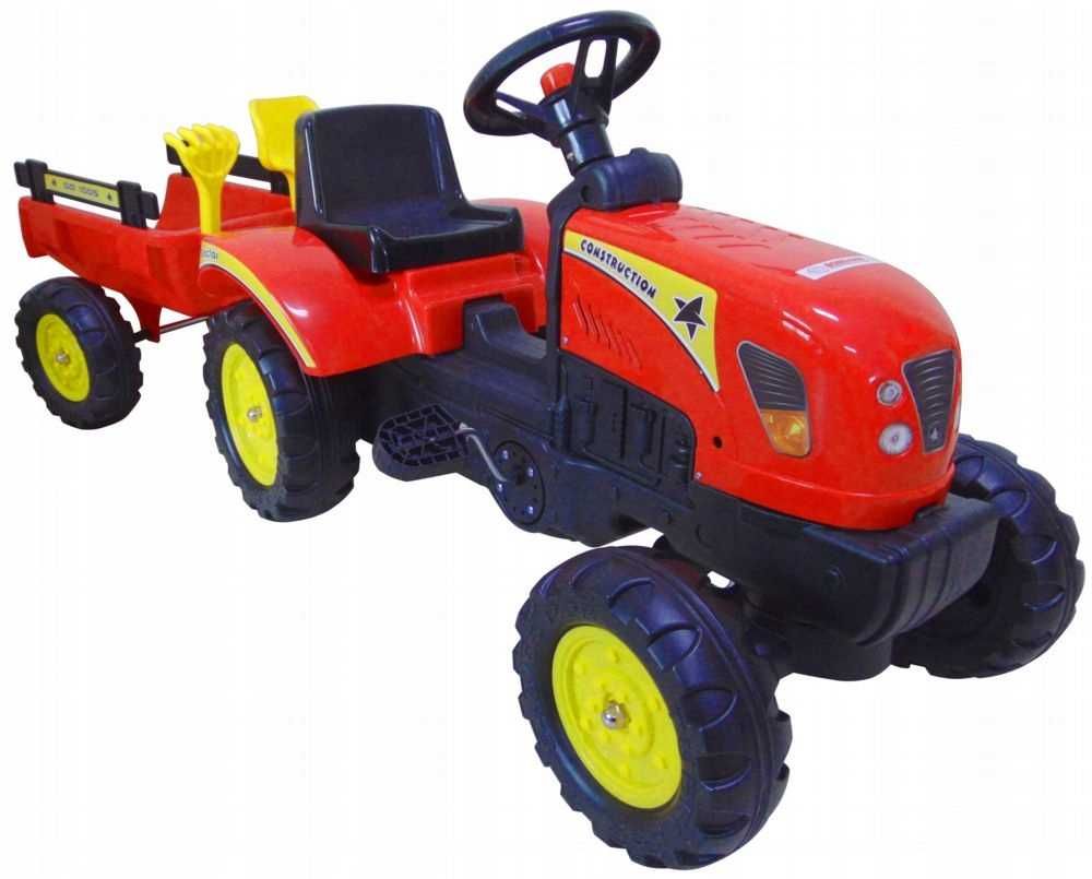 Traktor na pedały z przyczepką akcesoria traktorek dla dzieci HIT