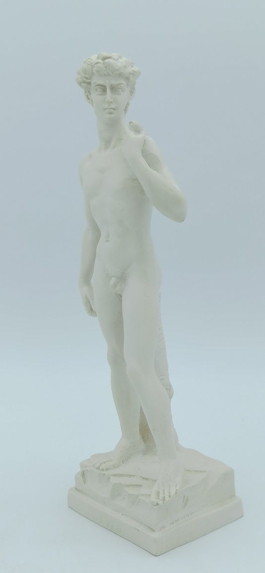 Alabastrowa Figurka Dawida, replika rzeżby Michała Anioła h 22 cm