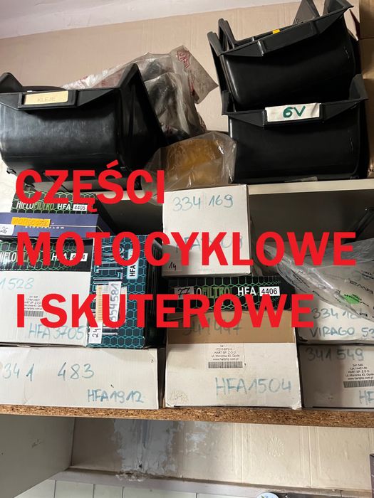 Części zamienne motocyklowo-skuterowe likwidacja sklepu 1000 szt. FVAT