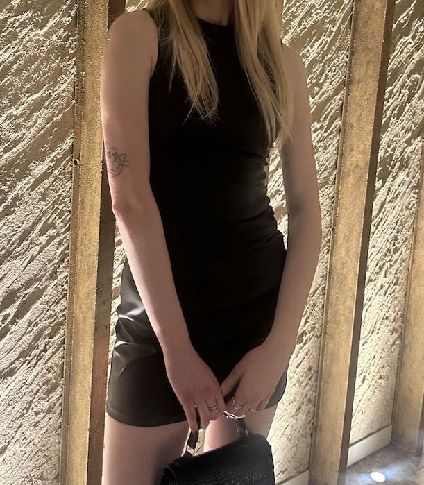 шкіряне плаття міні