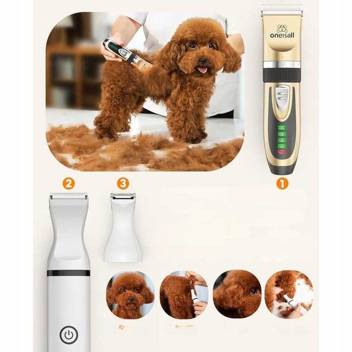 Maszynka do Strzyżenia Psów Psa Kota Profesjonalna X2+X5 Oneisall 2W1