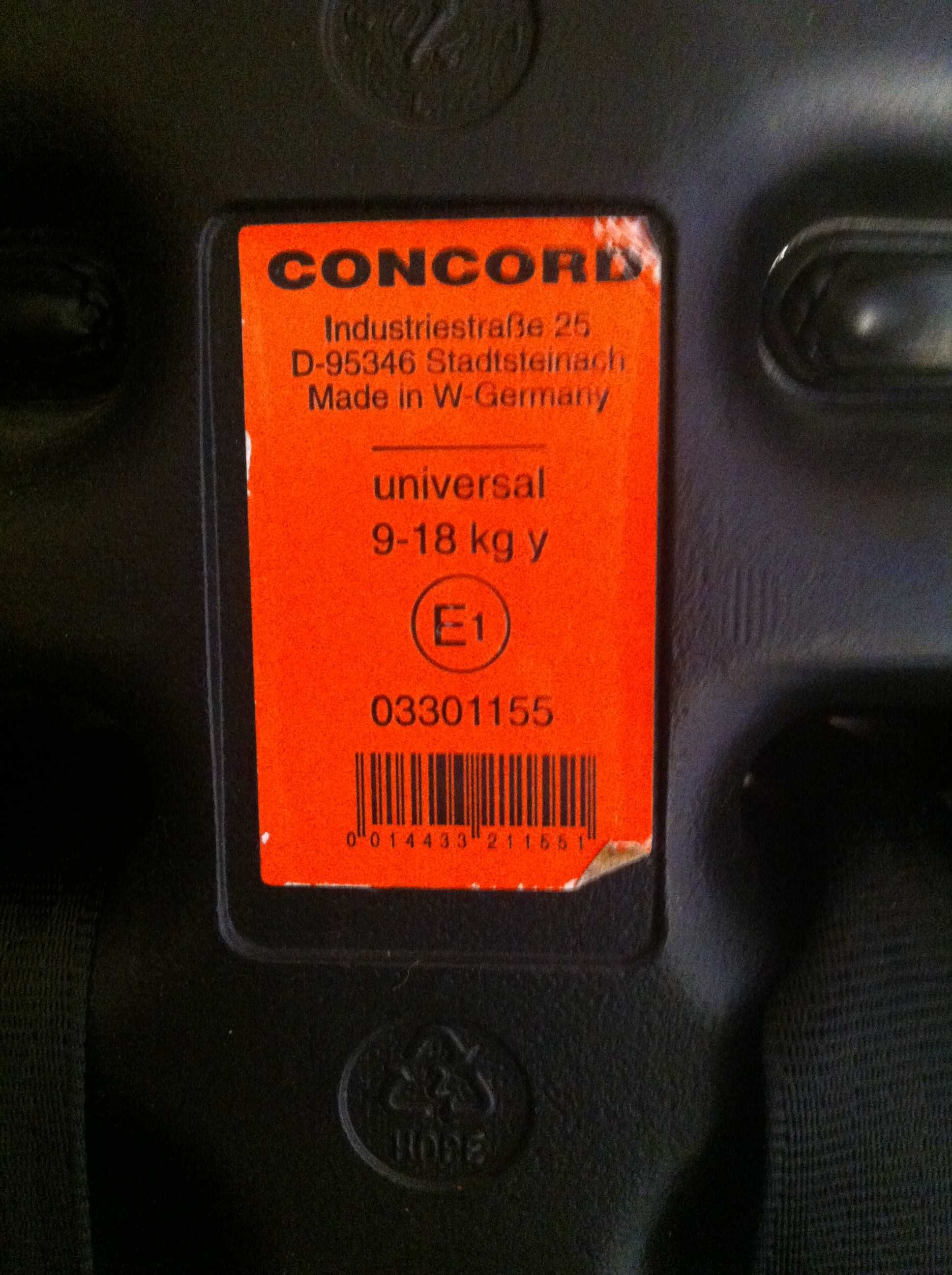 Автокресло детское Concord Конкорд (9-18 кг)