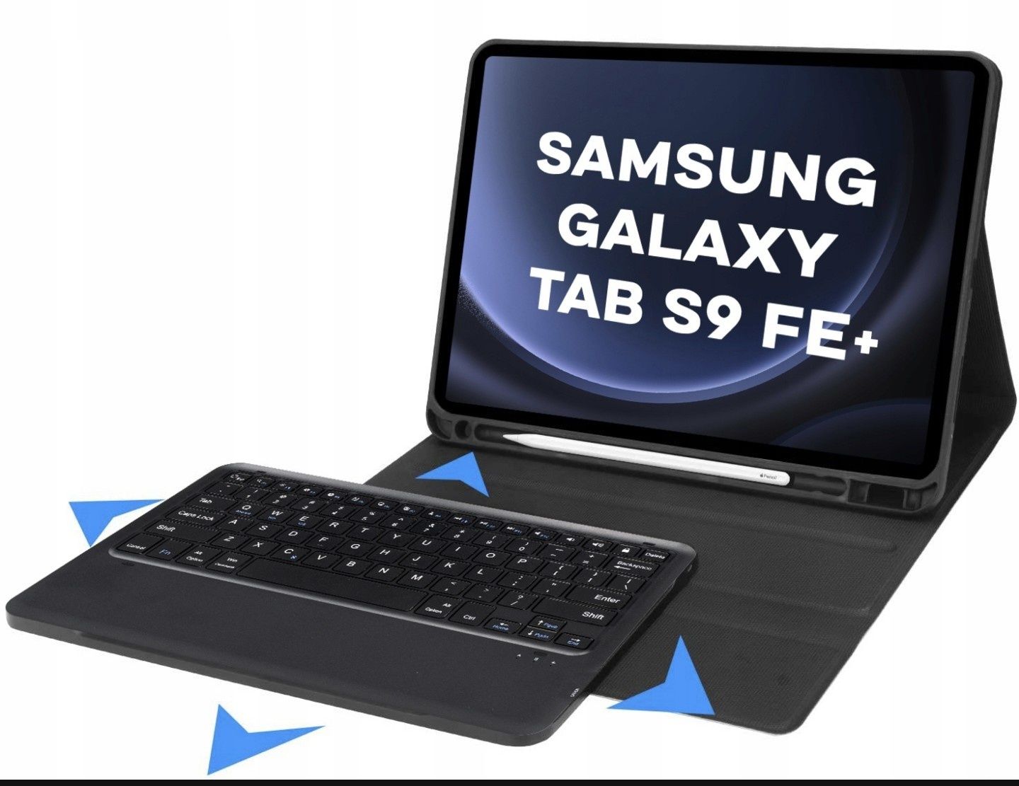 Etui z klawiaturą QWERTY do tabletów Samsung Tab S9 FE+ 12,4''