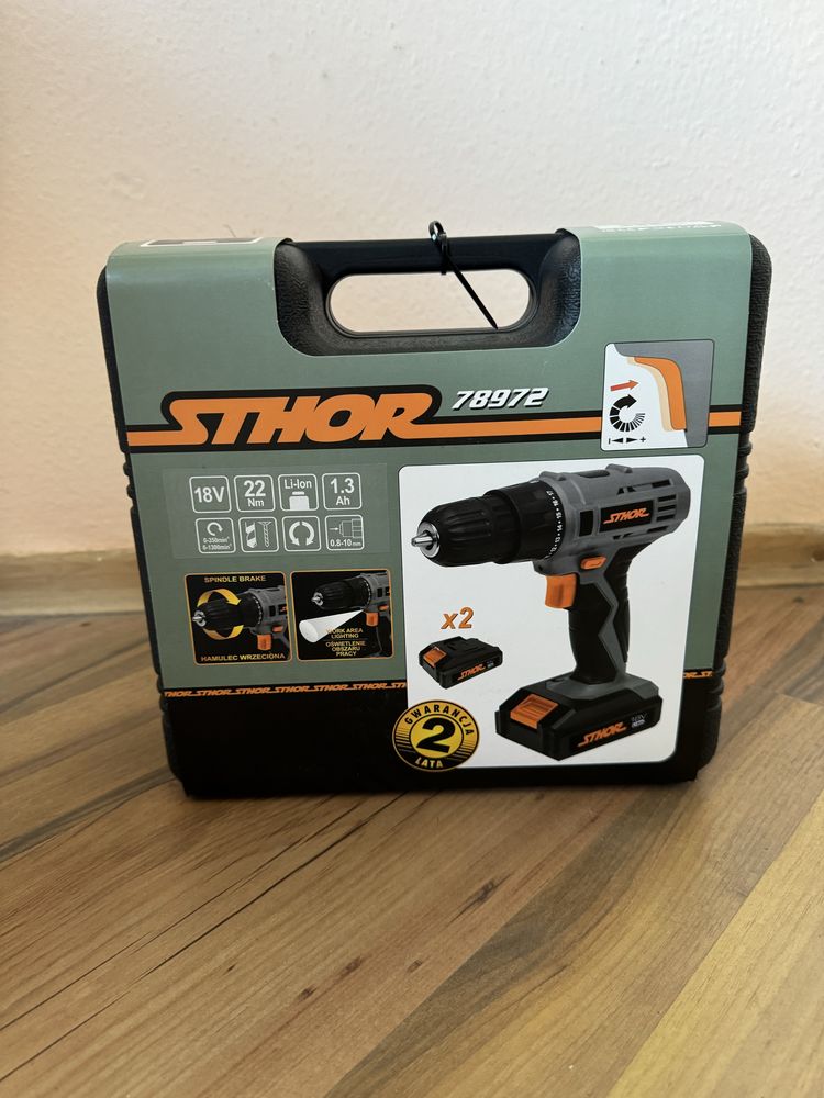 Акумуляторний шуруповерт sthor 78972