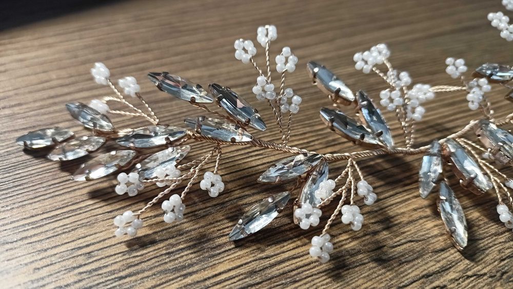 Ozdoba do włosów na ślub, wesele, komunie (NOWA)