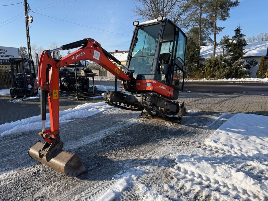 Mini koparka Kubota KX018-4 z 2019r. 3 łyżki 1,8 tony 1 WŁ Salon PL