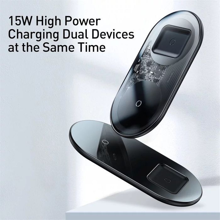 Carregador Wireless Transparente Pro Edition 15W - LIQUIDAÇÃO
-Baseus-