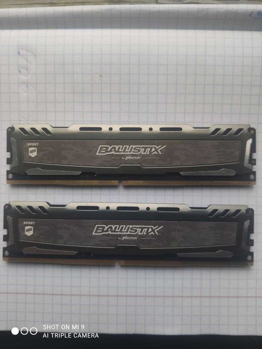 Продам ОЗУ DDR4 16GB (2x8GB) Crucial Ballistix Sport LT 3000 MHz CL15