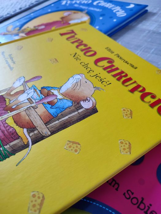 Zestaw 7 książek Tupcio chrupcio, duże książki, stan bardzo dobry