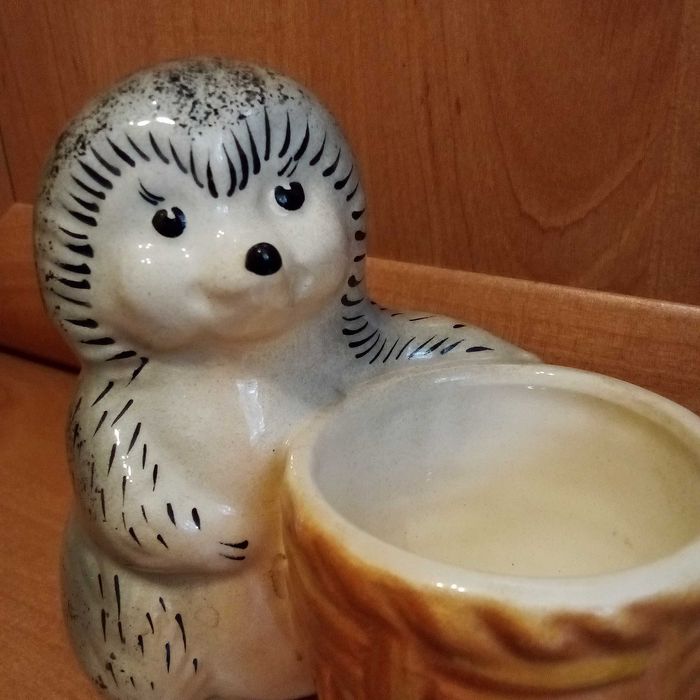 Статуэтка ёжик керамика