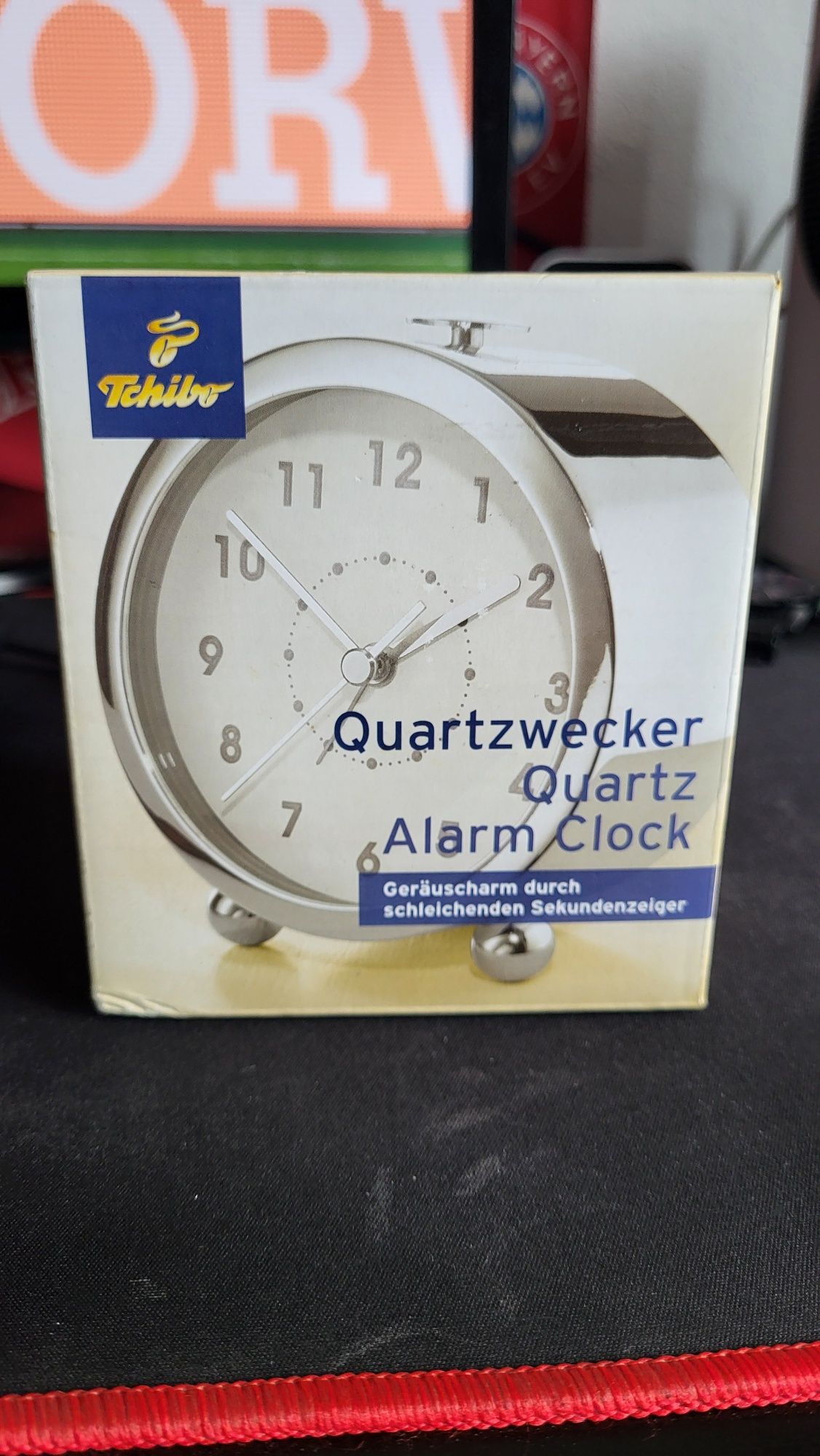 NOWY Budzik Alarm kwarcowy Tchibo