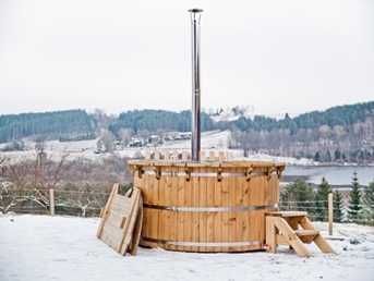 Luxury Wooden Hot Tub Gorąca Beczka Balia Ogrodowa Bania Ogrodowa