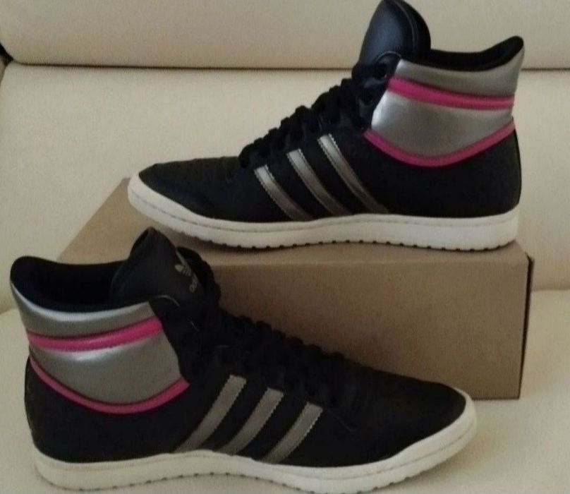 Adidas кросівки хайтопи черевики шкіряні з колекції Adidas оригінал