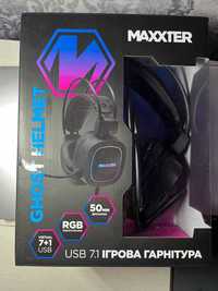 Maxxter Ghost Helmet black USB 7.1 RGB