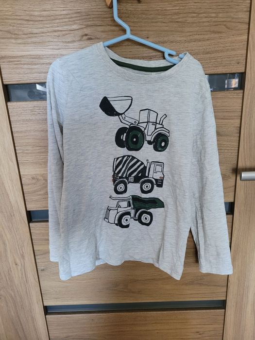 Koszulka z długim rękawem, longsleeve maszyny budowlane r 122