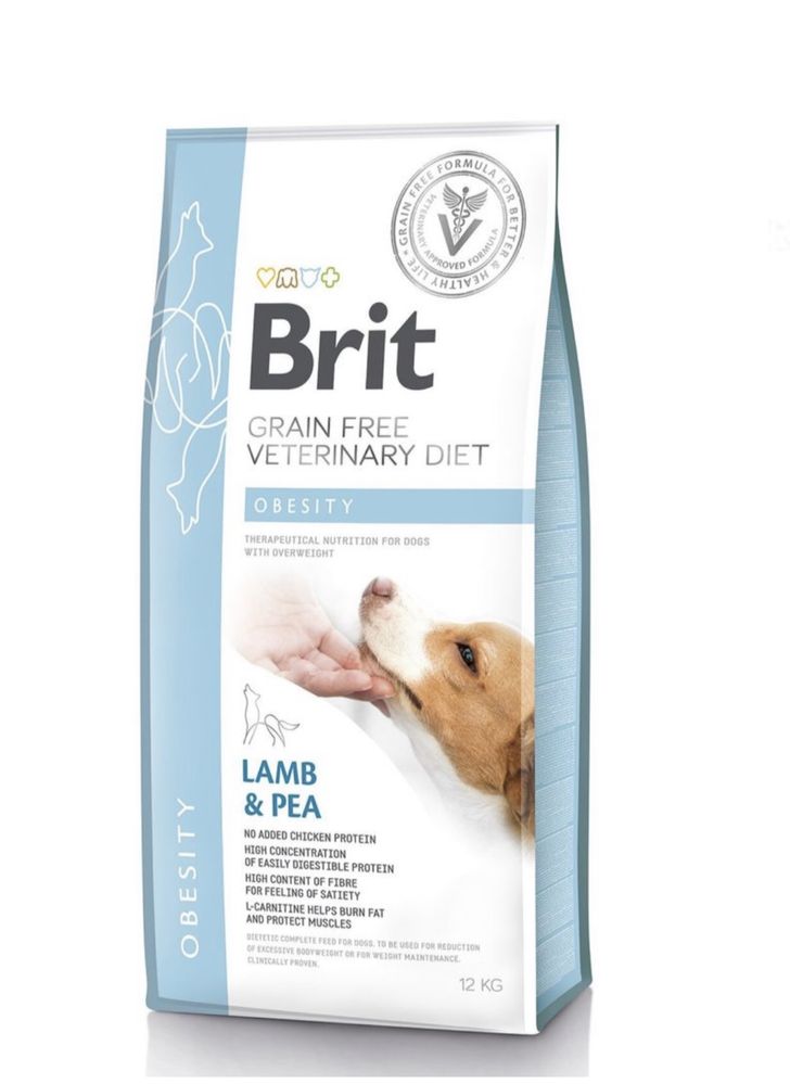 Brit GF Veterinary Diet Dog Obesity 12 кг (ягня)