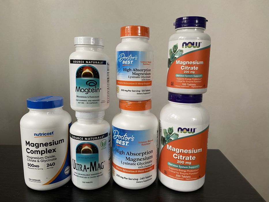 Ультра-магній. Магній треонат ,Цитрат. Гліцинат .Комплекс магнію !