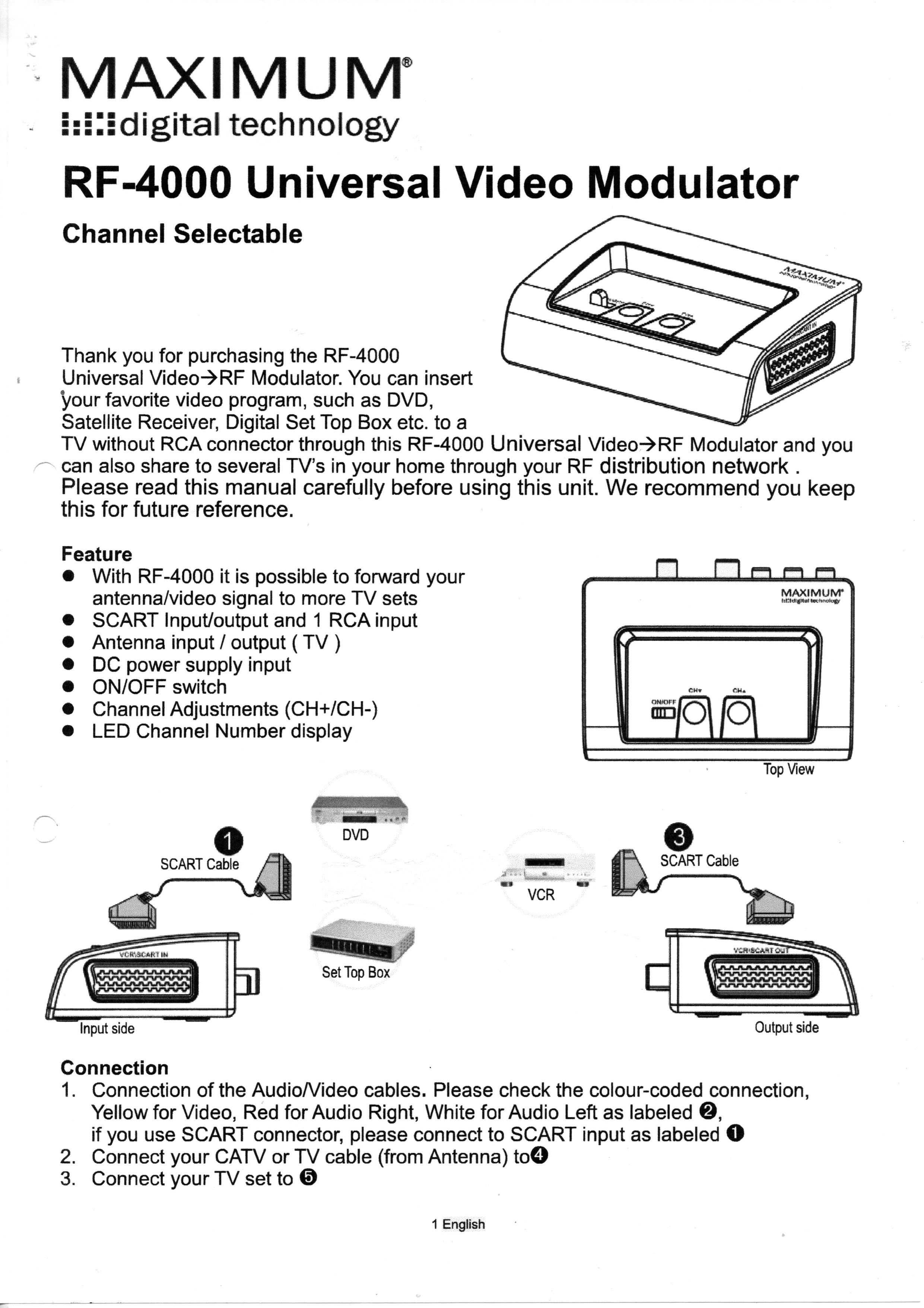 Modulador VHF-UHF Daxis