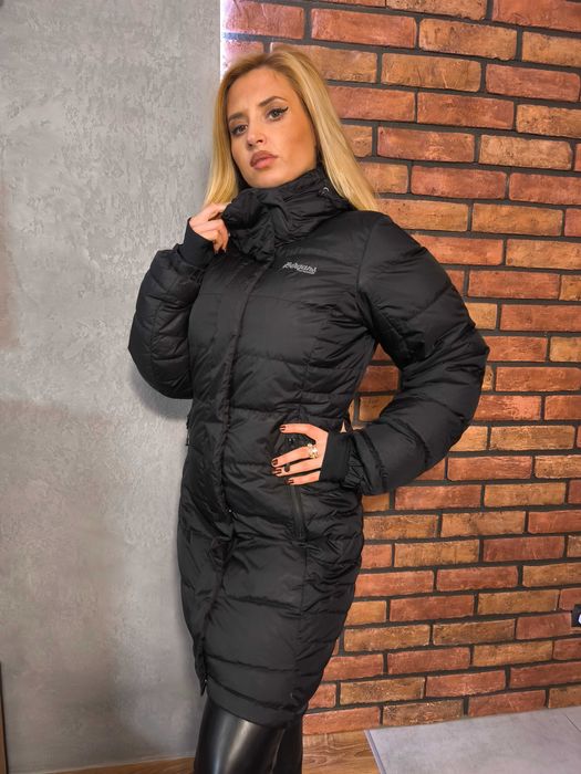 Damski długa kurtka zimowa , pikowana ocieplany PUCHEM, r, S Bergans