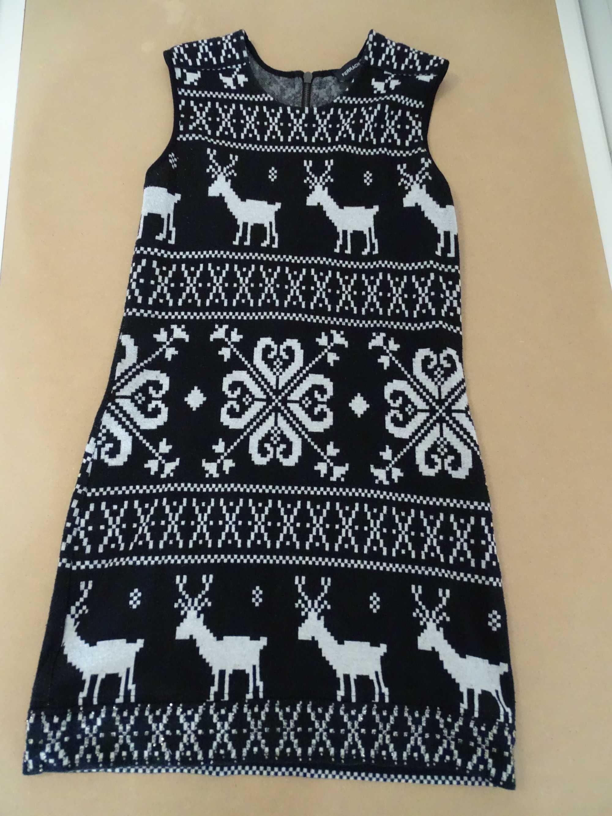 Vestido Ferrache (preto-branco)