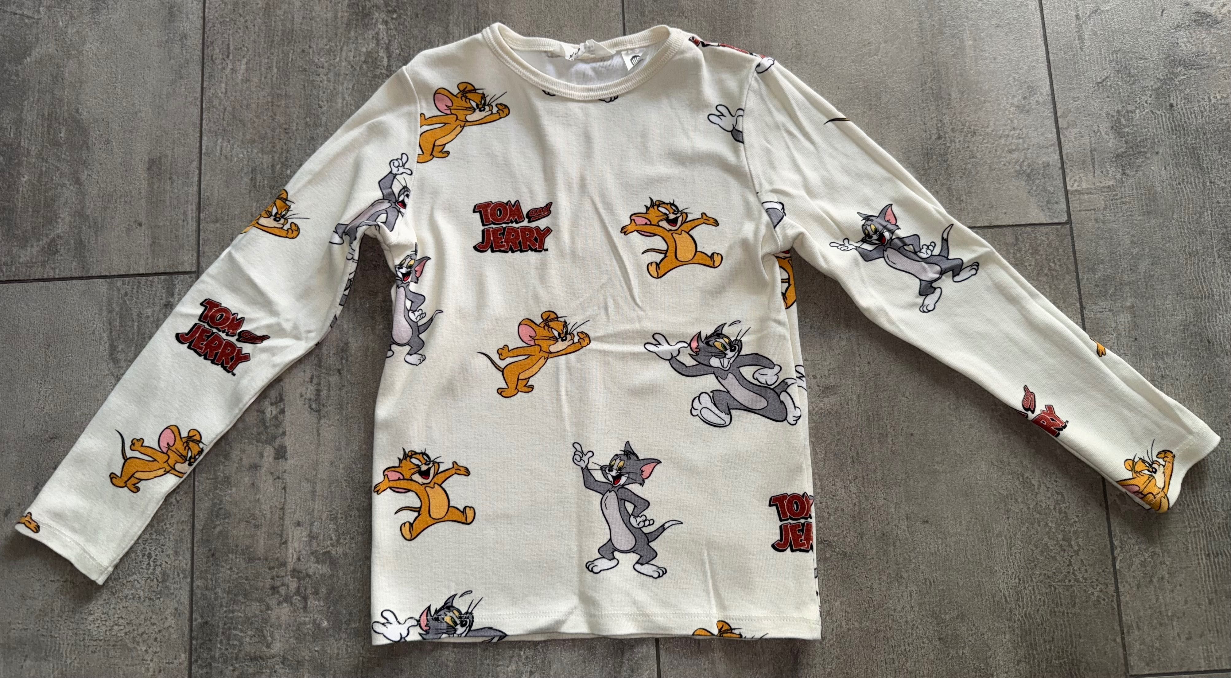 Bluzeczki 2szt. Longsleeve Tom&Jerry H&M roz.122/128
