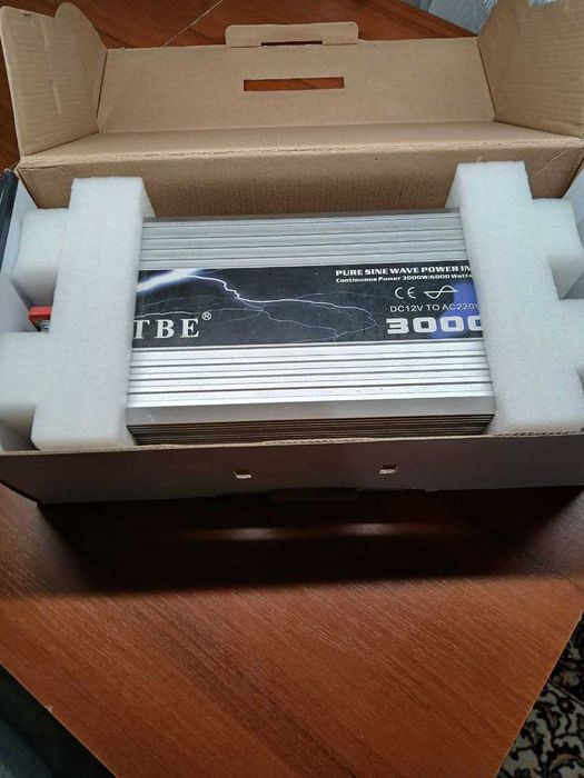 Инвертор напряжения 12-220В, 3000W-6000W, чистый синус TBE, Не рабочий