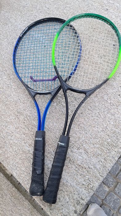 Raquetes squash dunlop e artengo