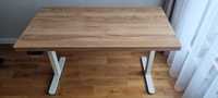 Nowe biurko regulowane elektrycznie z blatem z litego dębu